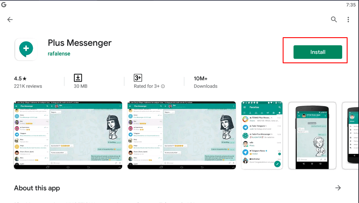 plus messenger