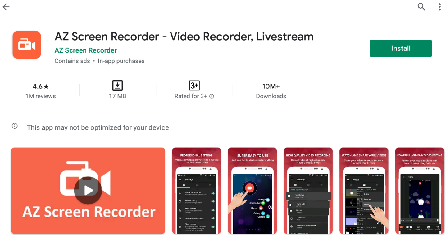 az screen recorder