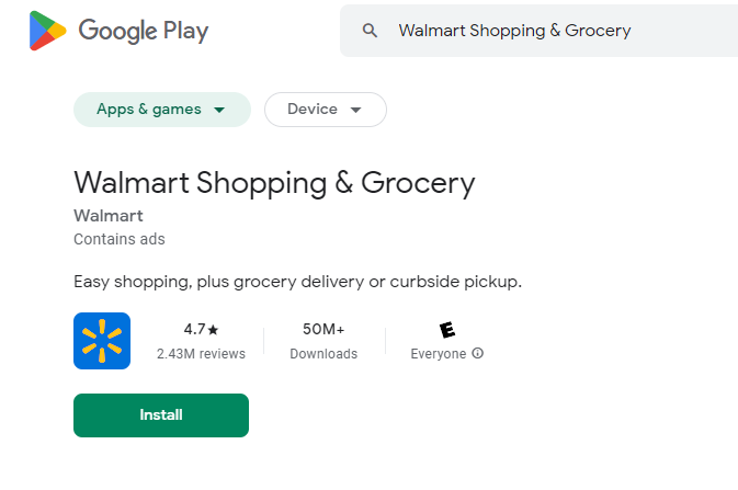 Walmart Shopping & Grocery