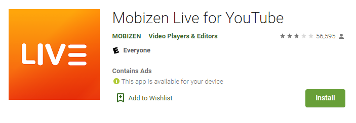 Mobizen Live for YouTube