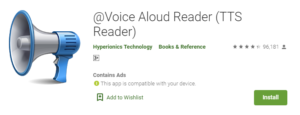 Как поменять ударение в voice aloud reader