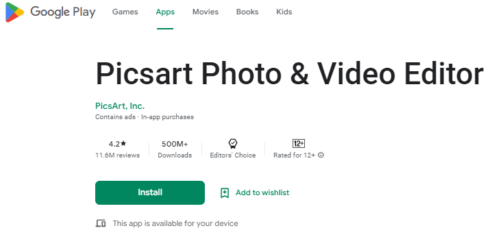 Picsart Photo & Video Editor
