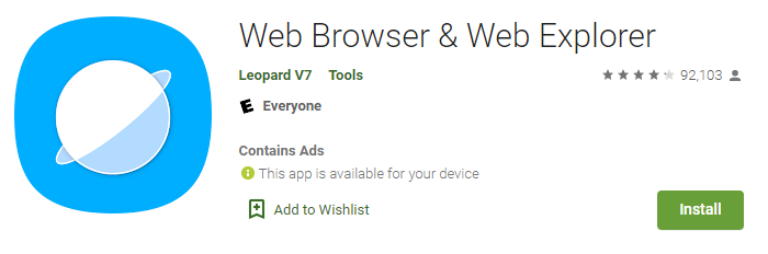 Web Browser & Web Explorer