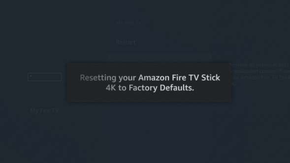 Make a reset to your Firestick device 2