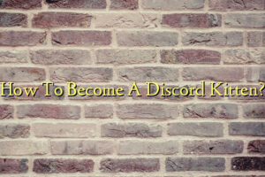 How To Become A Discord Kitten?