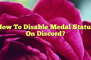 How To Disable Medal Status On Discord?