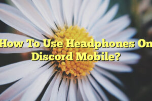 How To Use Headphones On Discord Mobile?