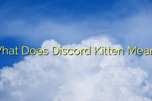 What Does Discord Kitten Mean?